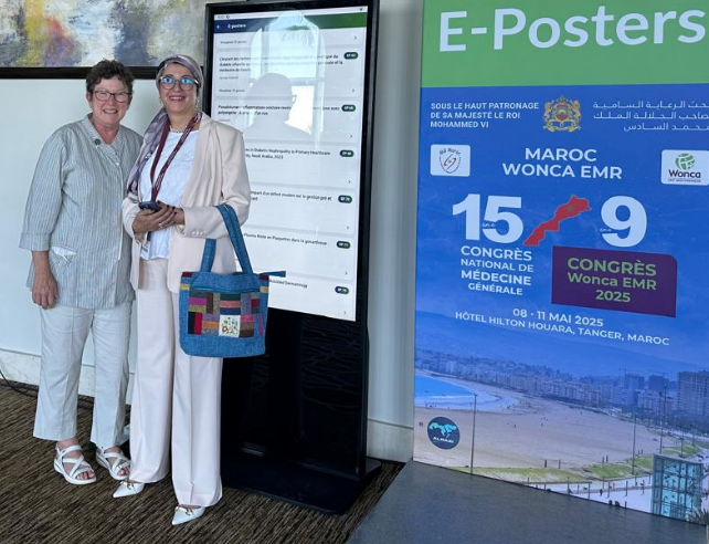 Dr Fatima-Zohra Mchich Alami and A/Prof Karen Flegg